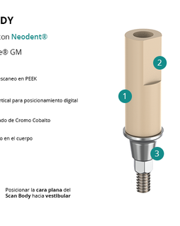 Poste de escaneo ( scan body) Compatible Con Neodent® y Grand Morse®