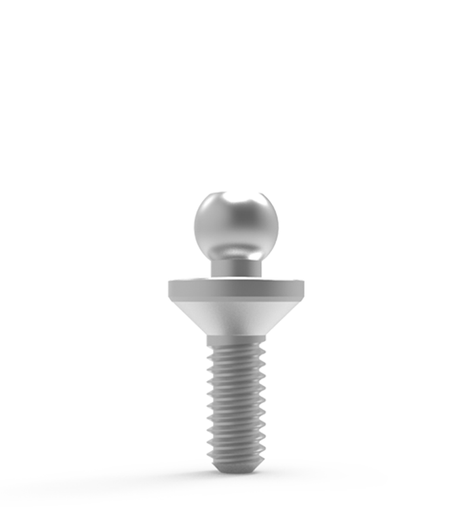 Aditamento de bola recto 8.9mm/1mm