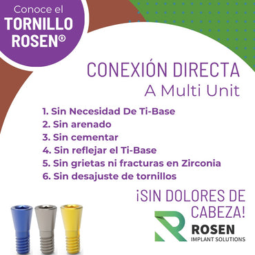 50 X Tornillo Rosen (M1.72) - Rosen Screw®